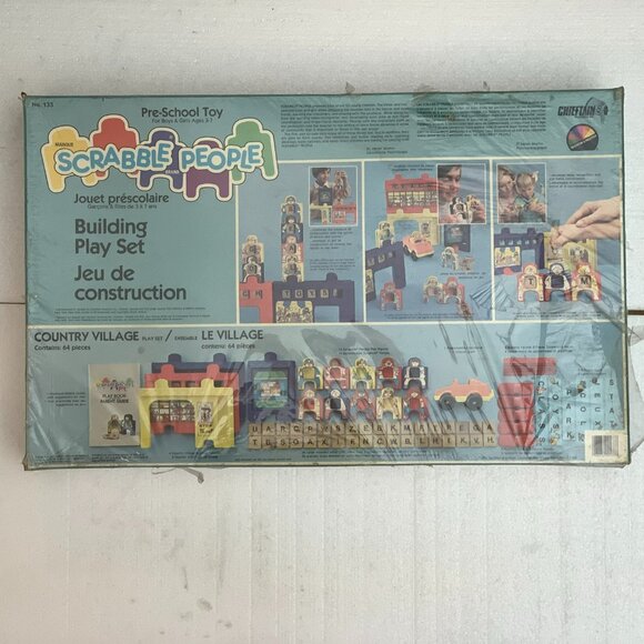 Scrabble People Country Village Playset (1984) NIS - Shrink is ripped - Picture 2 of 9